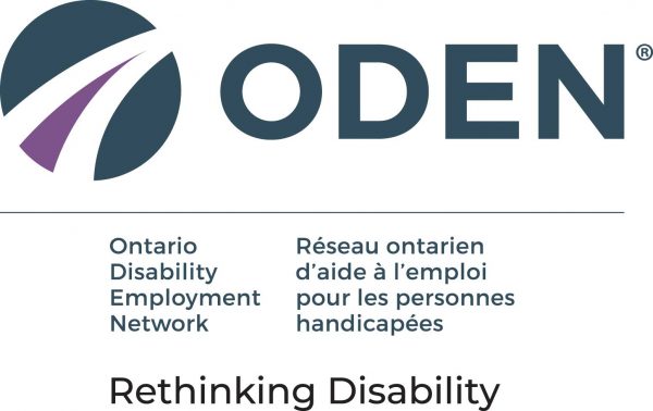 ODEN Logo with full name bilingual and "Rethinking Disability"